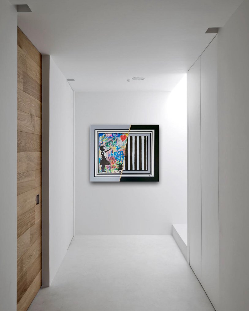 Stéphanie Godann - Banksy Light Grey Fusion #3.2