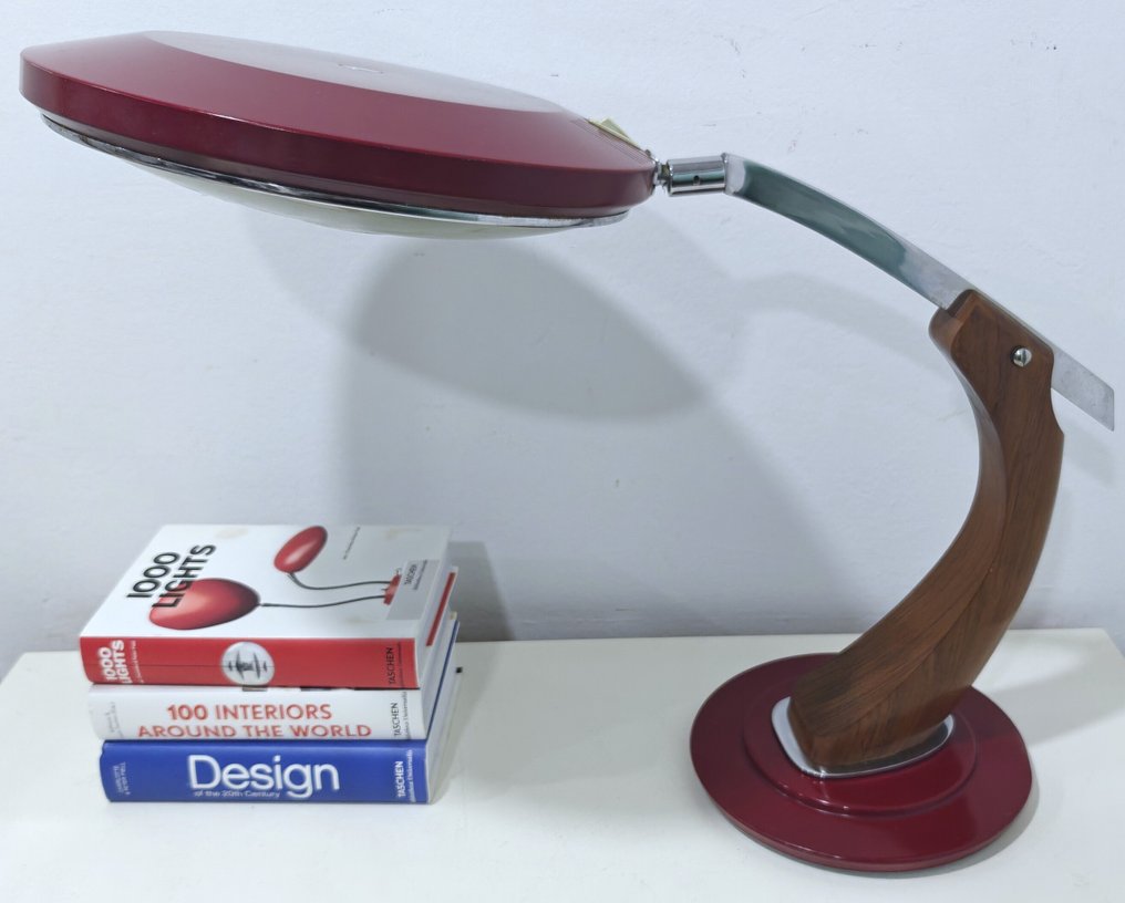 Fase - Luis Pérez de la Oliva - Skrivebordslampe - Præsident første generation - Metal, Glas - Sjælden 1. generation #1.0