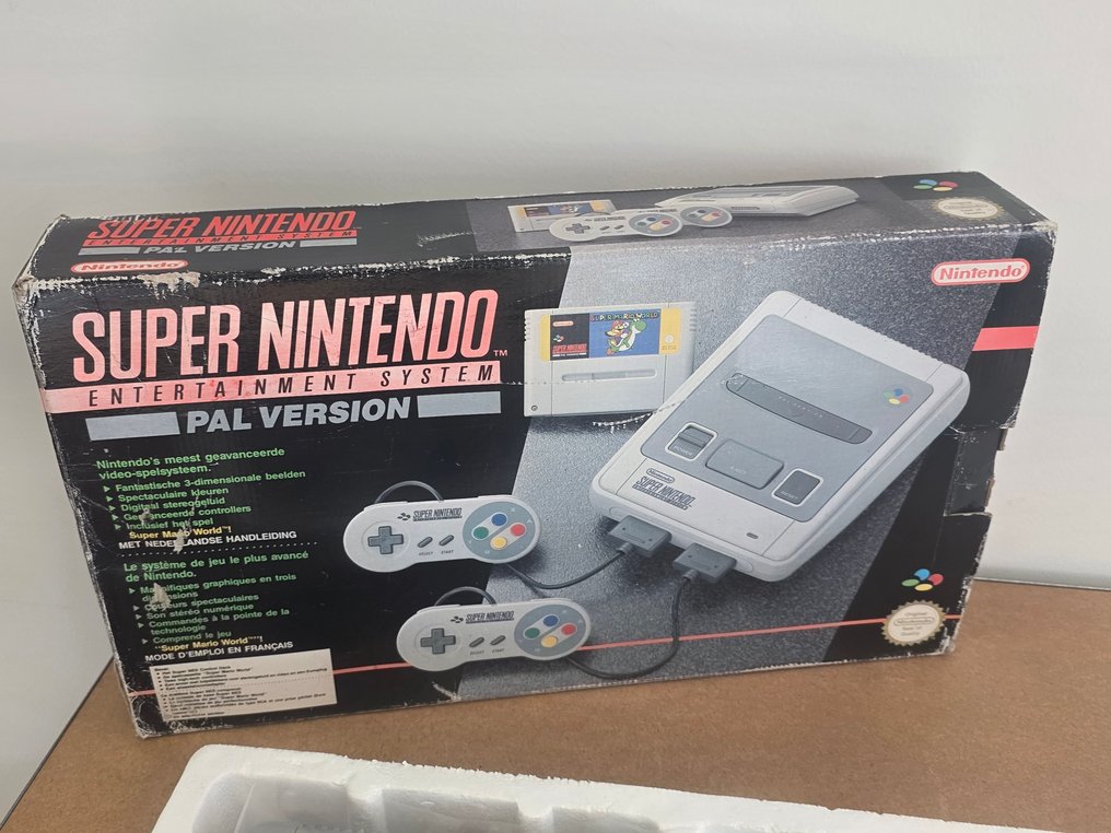 Nintendo - Snes - Super Rare Big Box Mario Super Mario Edition Big Box+ rare inlay and unique Serial FAH/HOL+ - Video game console + games - In original box #3.2