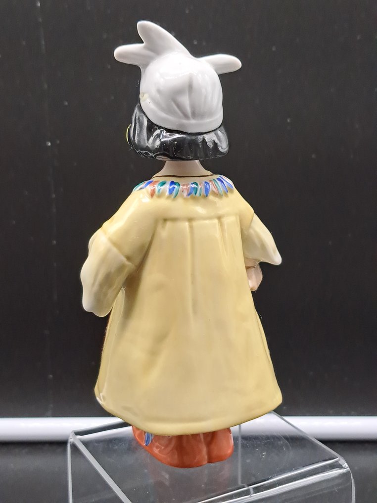 Albert Stahl & Co. - Statue, Apache (Indienne) - 14.5 cm - Porcelain #4.3