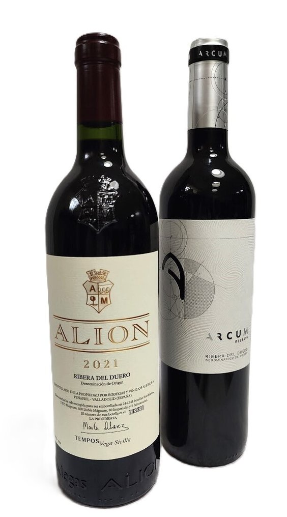 2021 Tempos Vega Sicilia, Alion & 2021 Arcum, reserva - Ρίμπερα ντελ Ντουέρο Reserva - 2 Bottles (0.75L) #1.0