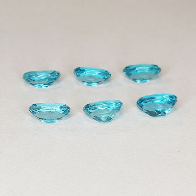 Nincs minimálár - 6 pcs Kék Apatit - 5.30 ct - Antwerpeni Drágakővizsgálati Laboratórium (ALGT) #4.3