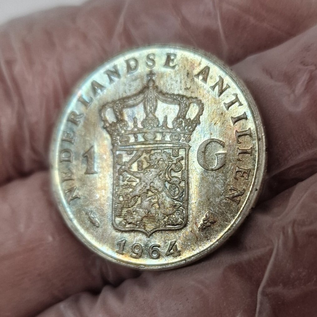 Netherlands Antilles. Juliana. 1 Gulden 1964 PROOF #2.1