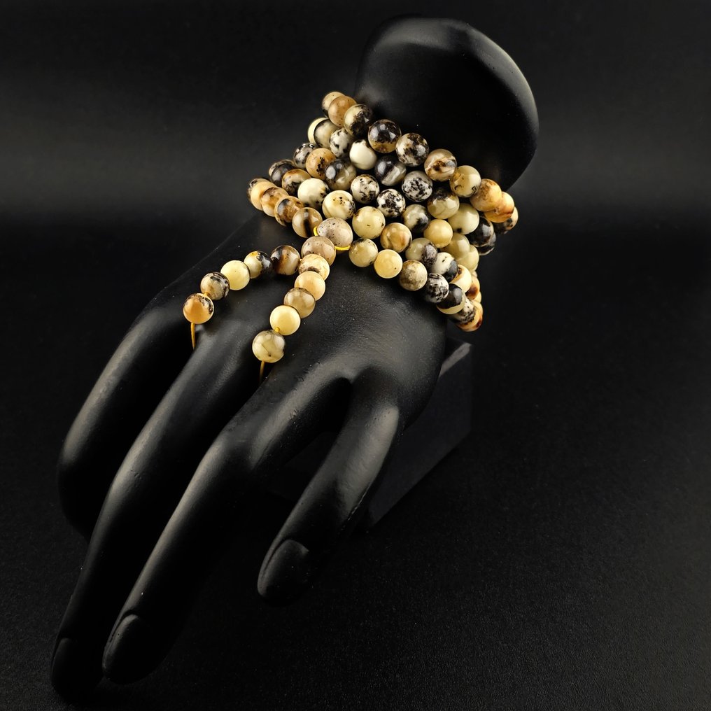 Stunning BALTIC AMBER Mala – Handcrafted Cream Fossil Beads - Amber (No Reserve Price) #1.0