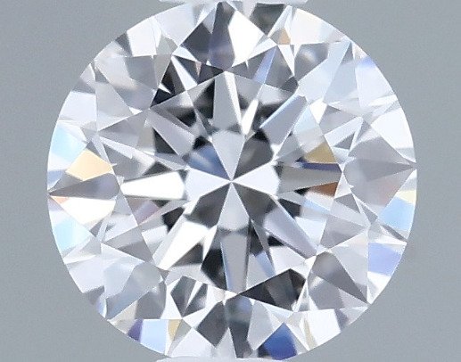 1 pcs 钻石 (天然) - 0.42 ct - 圆形 - D (无色) - VVS2 极轻微内含二级 - 美国宝石研究院(GIA) #1.0