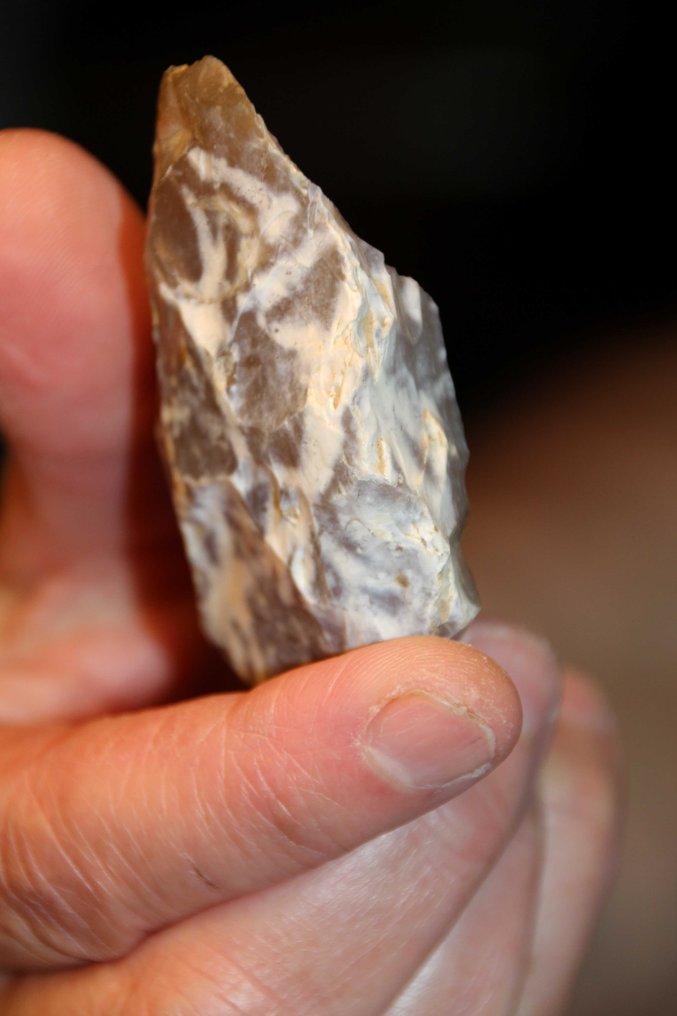 Palæolitisk Flint Biface, spidser - 70 mm (Ingen mindstepris) #4.3