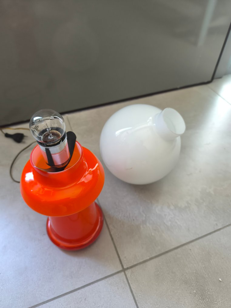 Επιτραπέζιο φωτιστικό σφαίρας - Γυαλί - λάμπα εποχής διαστήματος #3.2