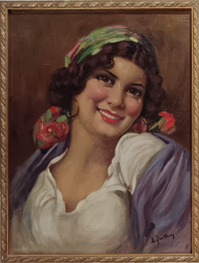 Enrico Frattini (1890-1968) - Giovane popolana partenopea #3.2