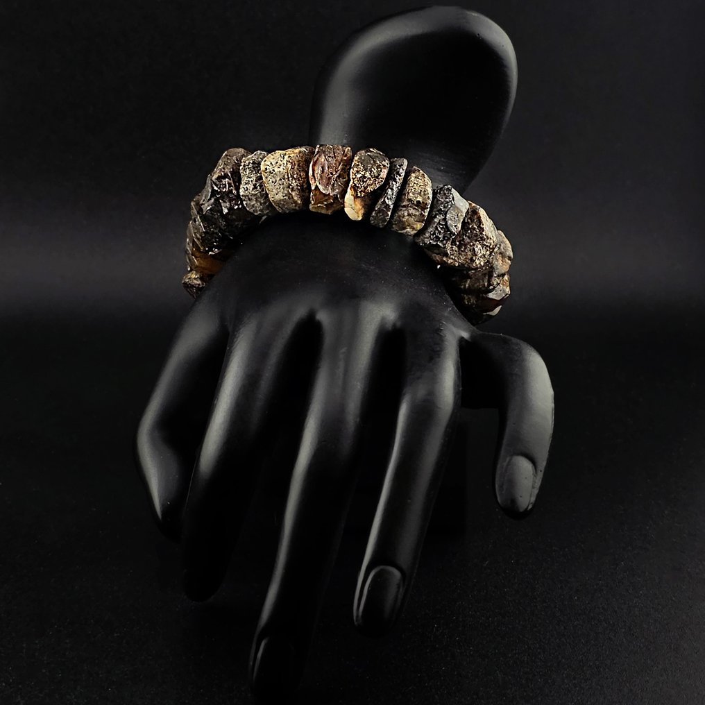 Βραχιόλι 42 g από Ακατέργαστο Βαλτικό Κεχριμπάρι – Ακατέργαστα κομμάτια απολιθωμάτων με φυσική υφή - Κεχριμπάρι (χωρίς τιμή ασφαλείας) #3.2