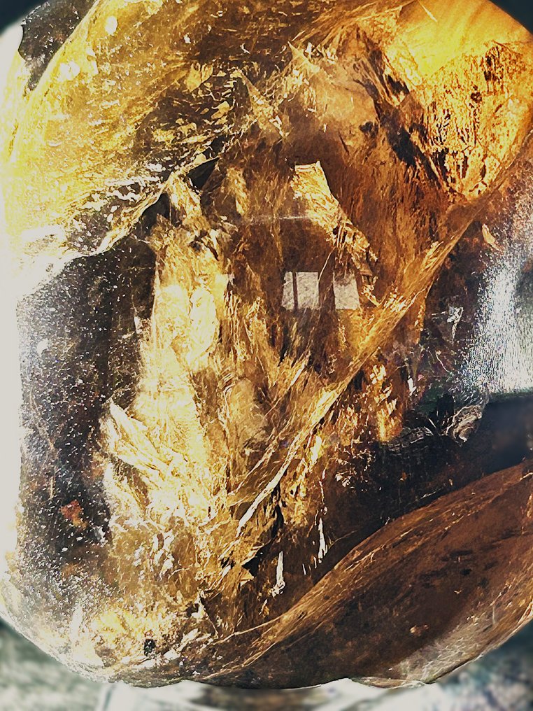 来自巴西的烟熏石英球体 Ø 80mm - 重背光- 710 g - (1) #3.2