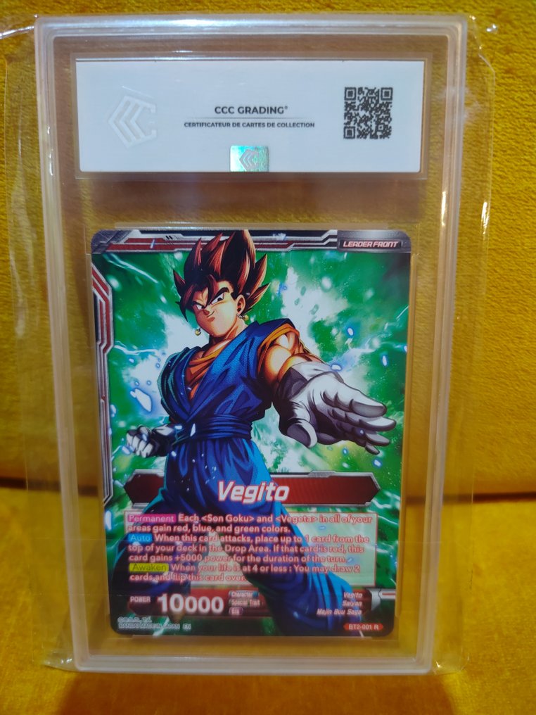Bandai - 1 Graded card - Dragon Ball - Gogeta / Vegito Bt2-001 R - CCC 10 #2.1