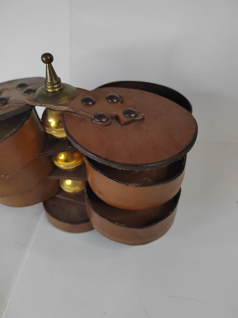 Schnupftabakdose - Leder - Leder-Tabakdose #2.1