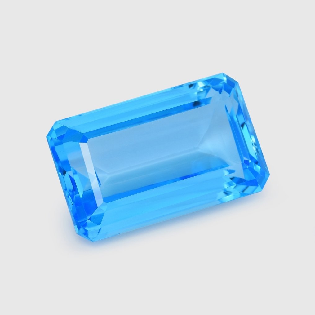 1 pcs Μπλε Τοπάζιο - 96.04 ct - Διεθνής Ένωση Έγχρωμων Πολύτιμων Λίθων (ICA GemLab) #1.0