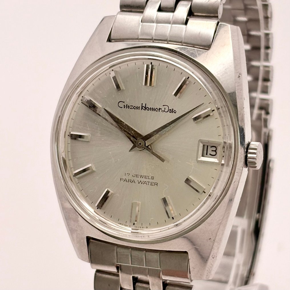 Citizen - Citizen Homer Date Para Silver Dial - χωρίς τιμή ασφαλείας - 4-180674-K - Άνδρες - 1971 #1.0