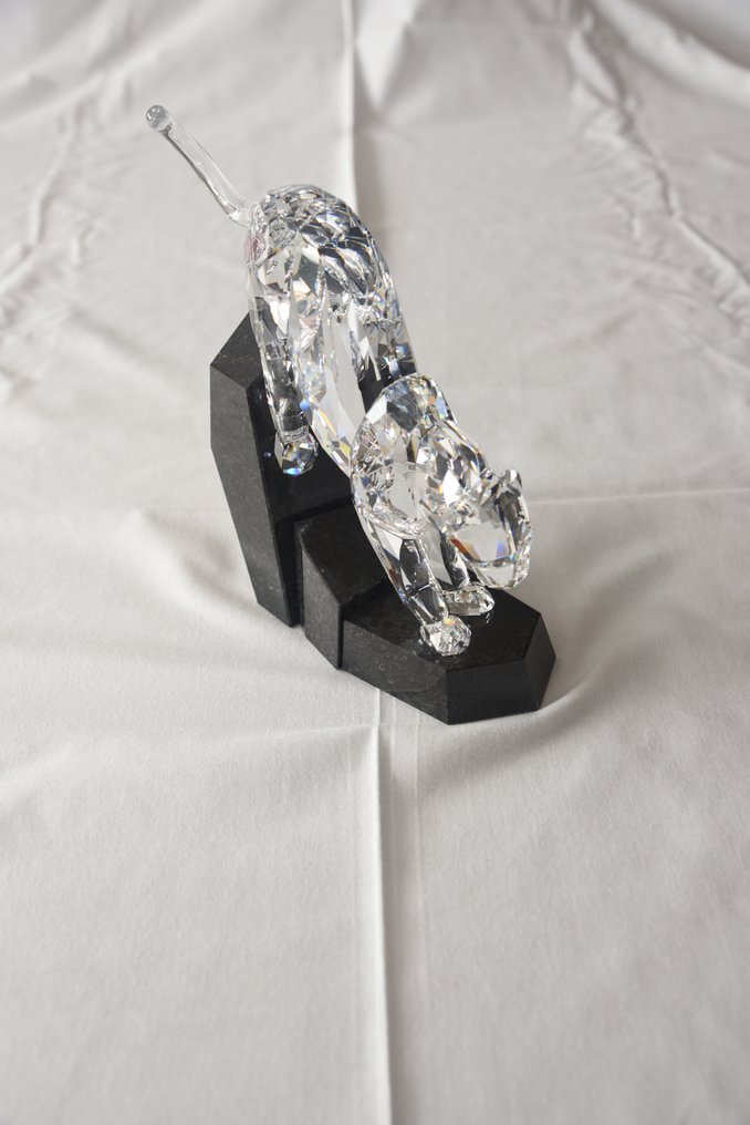 Swarovski - Heinz Tabertshofer - Statuetta, Swarovski Soulmate Clear Panther #874337 Limited Edition - 20 cm - Granito - 2007 #4.3