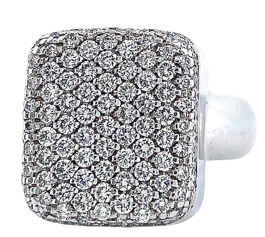 Sormus - 18 kt. Valkokulta Timantti (Luonnollinen)  #2.1