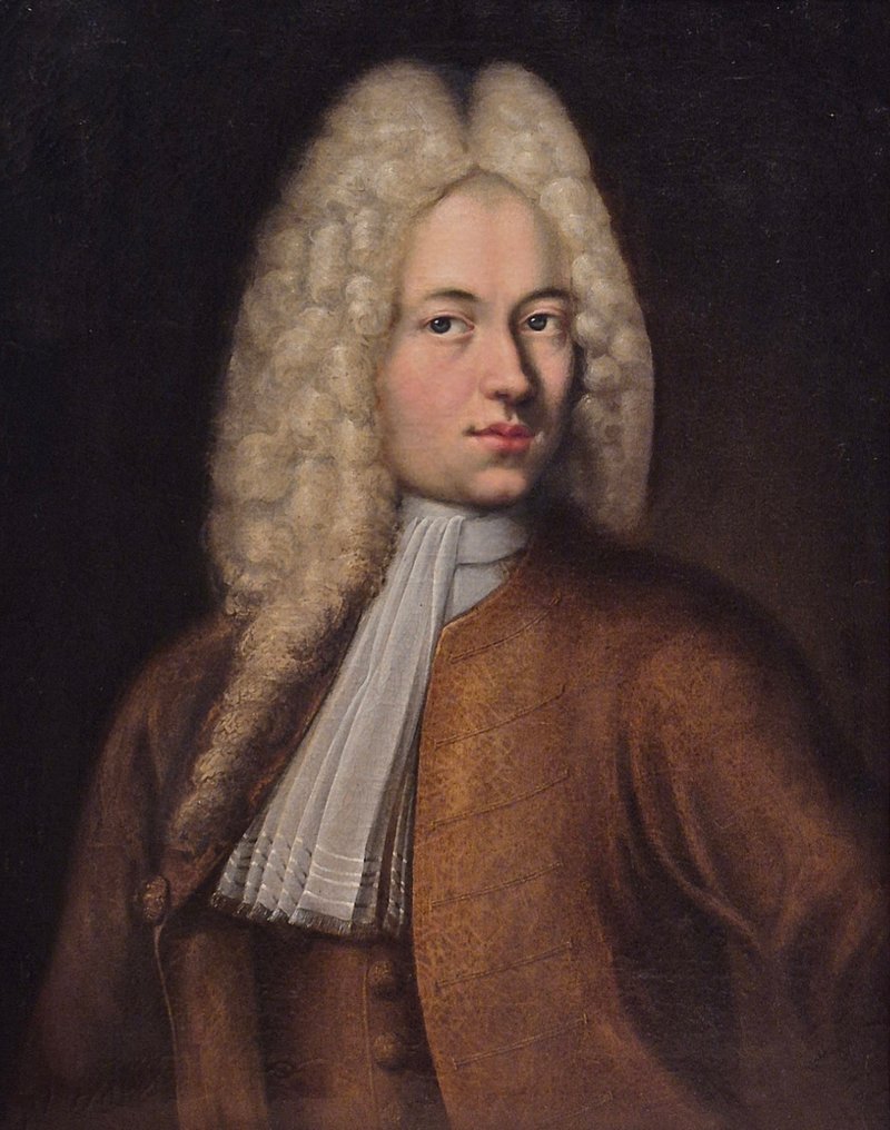 European school (XIX) - Portrait of a nobleman with allonge wig #1.0