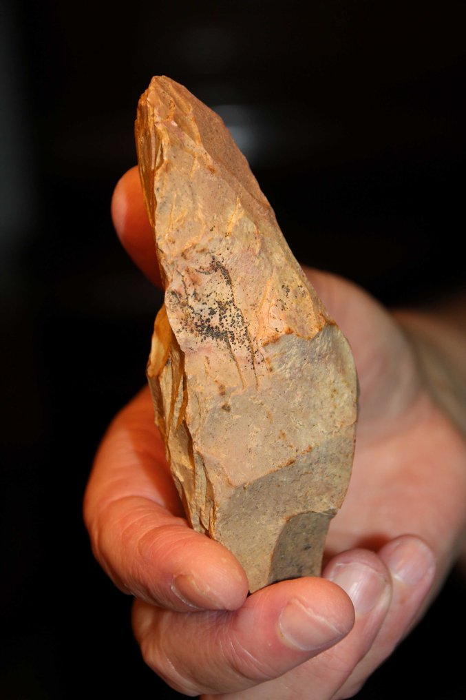 Neolitisk Flint Slebne økse, plane - 120 mm (Ingen mindstepris) #3.2