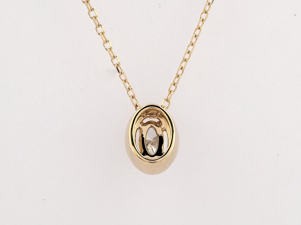 吊坠项链 - 14K包金 黄金 - 1.61ct. tw. 钻石 (天然) #3.2