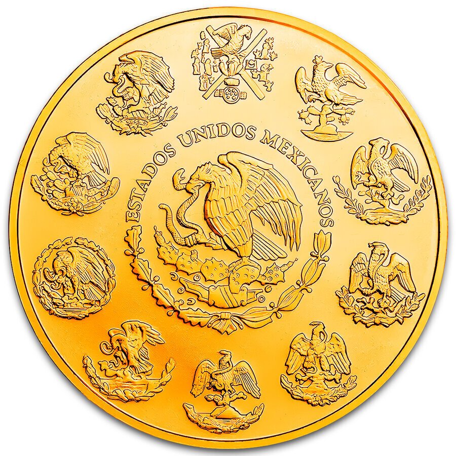 México. 1 Onza 2024 1 oz Mexican Libertad El Charro Negro 24k Gold Gilded Colorized Silver Coin #1.0