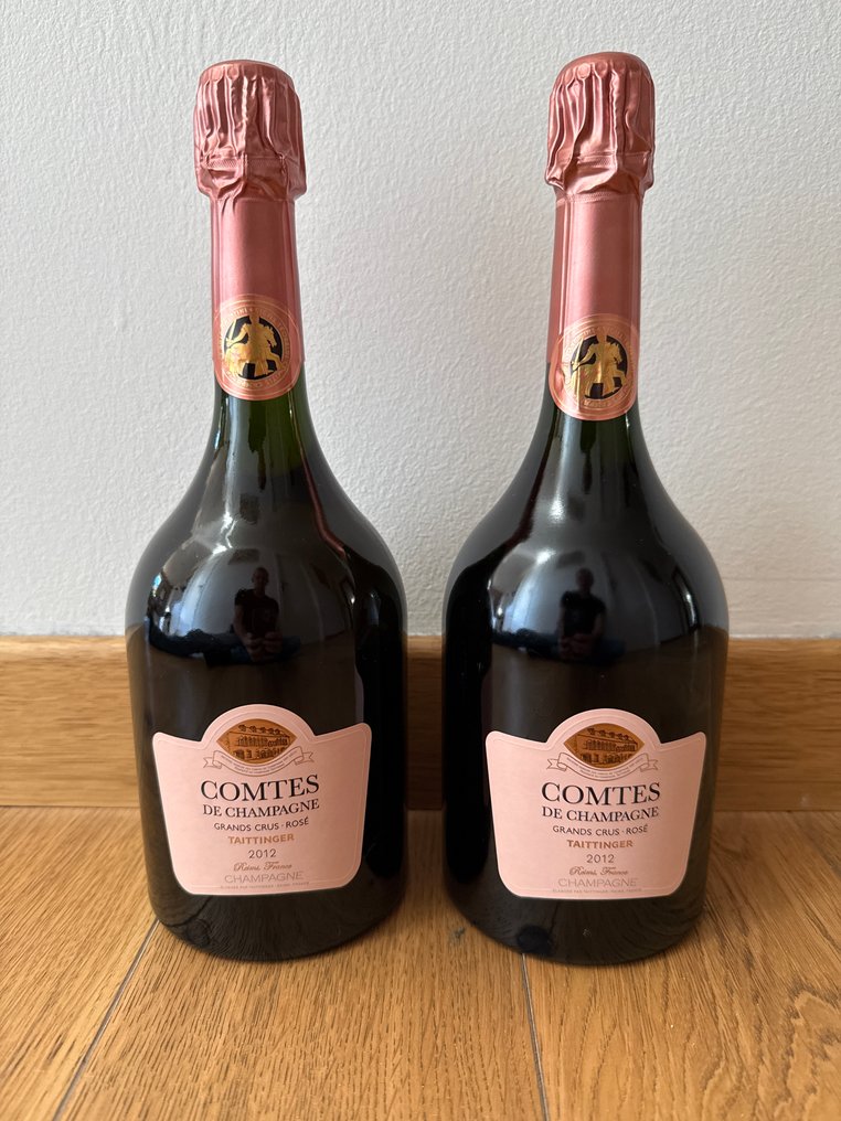 2012 Taittinger, Comtes de Champagne - Champagne Grand Cru, Rosé - 2 Flasker (0,75 L) #1.0