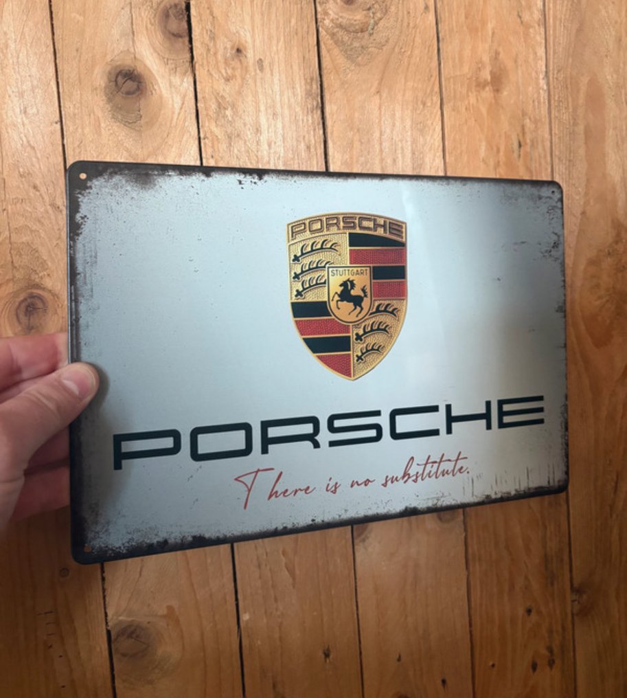 Metalowy znak Porsche – Herb Stuttgart 30x20cm – Sztuka ścienna dla kolekcjonerów - Porsche #3.2