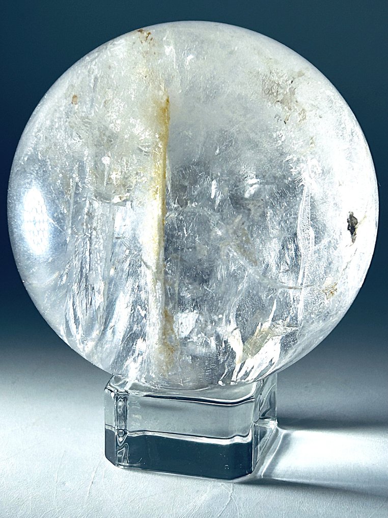 透明石英球 – 巴西岩石水晶 Ø 83mm - 透明- 780 g - (1) #1.0