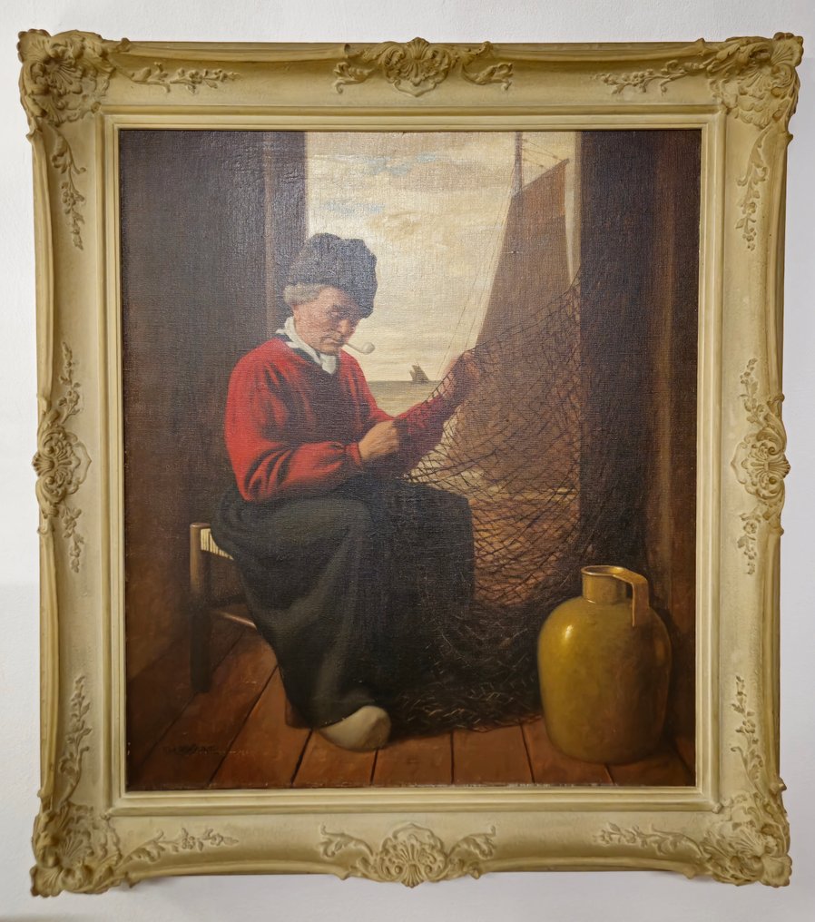 Friedrich Heinrich Brühne (1879-1949) - Fischermann mit Pfeife #1.0