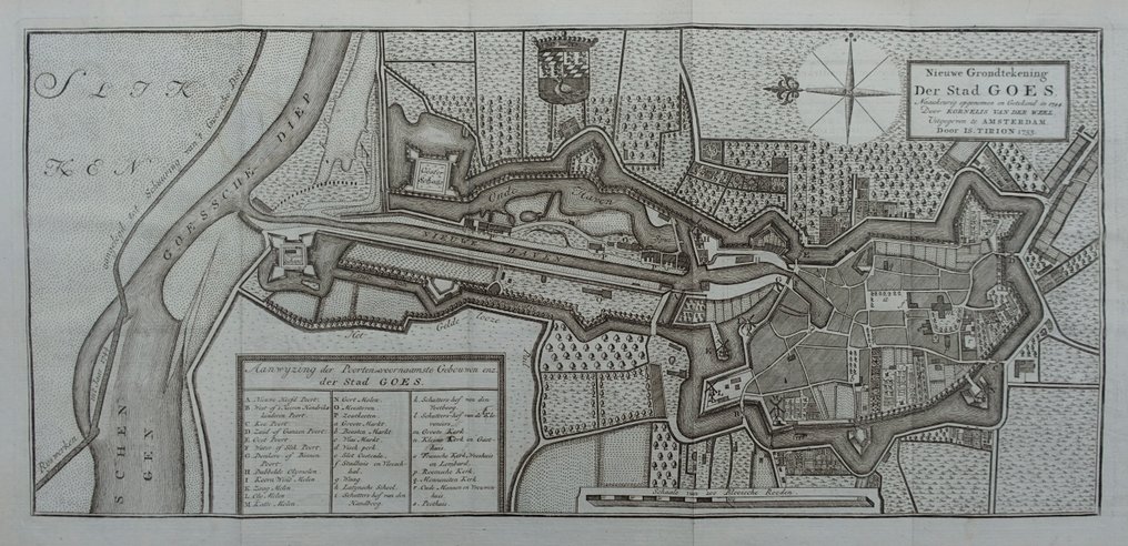 Netherlands - Goes; Isaak Tirion - Nieuwe Grondtekening Der Stad Goes - 1753 #1.0