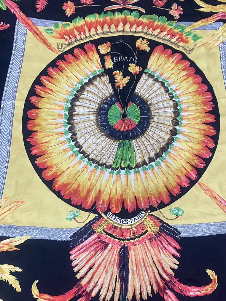 Hermès - Brazil - 印图开司米围巾 #4.3