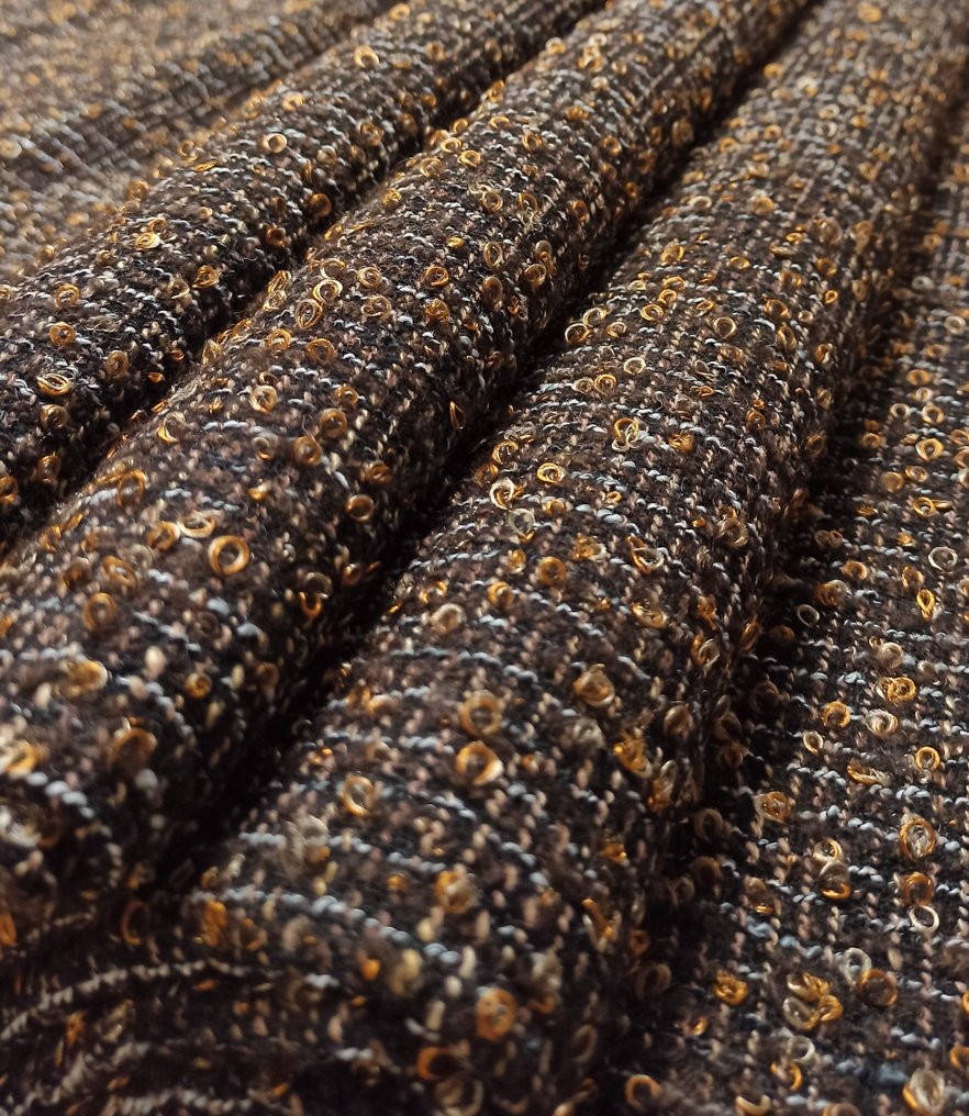 A341 - 550 x 145 cm - Fantastico tessuto Boucle', di manifattura Italiana - Textile  - 550 cm - 145 cm #3.2