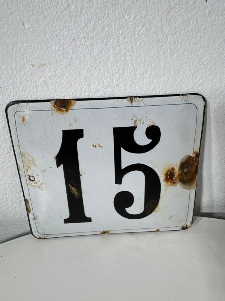 Targa 号码15 - 标志 - 金属, 搪瓷 #1.0