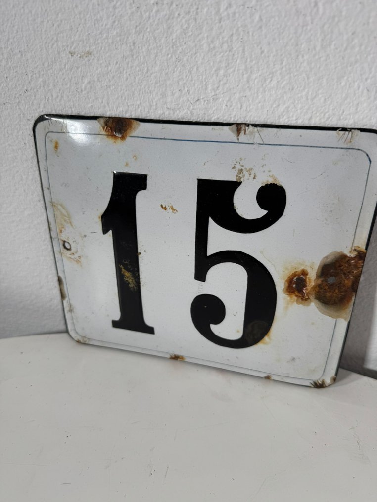 Targa 号码15 - 标志 - 金属, 搪瓷 #2.1