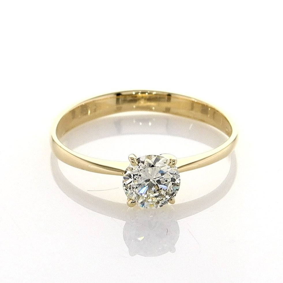 没有保留价 - 戒指 - 14K包金 黄金 - 0.51ct. tw. 钻石 (天然) #1.0