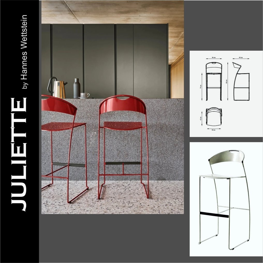 Baleri Italia - Hannes Wettstein - Jakkara (3) - JULIETTE - Metalli - baarijakkarat #1.0