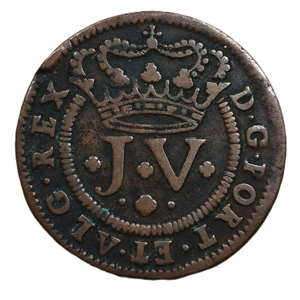Portugal. D. João V (1706-1750). X Reis 1720. PUBLICAE (Lisbon) Copper Coin (No Reserve Price) #1.0