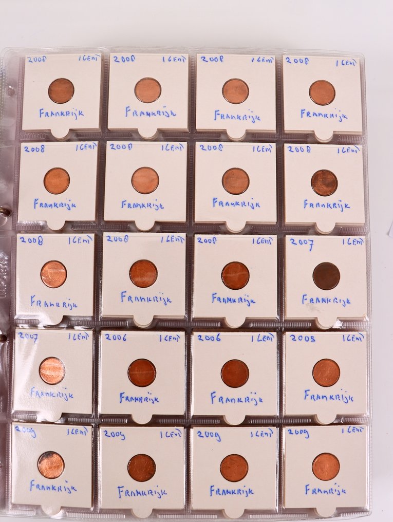 mondo. Uitzoekpartij in 2 albums w.b. 1 album Franse 1,2,5 cent (Senza Prezzo di Riserva) #2.1