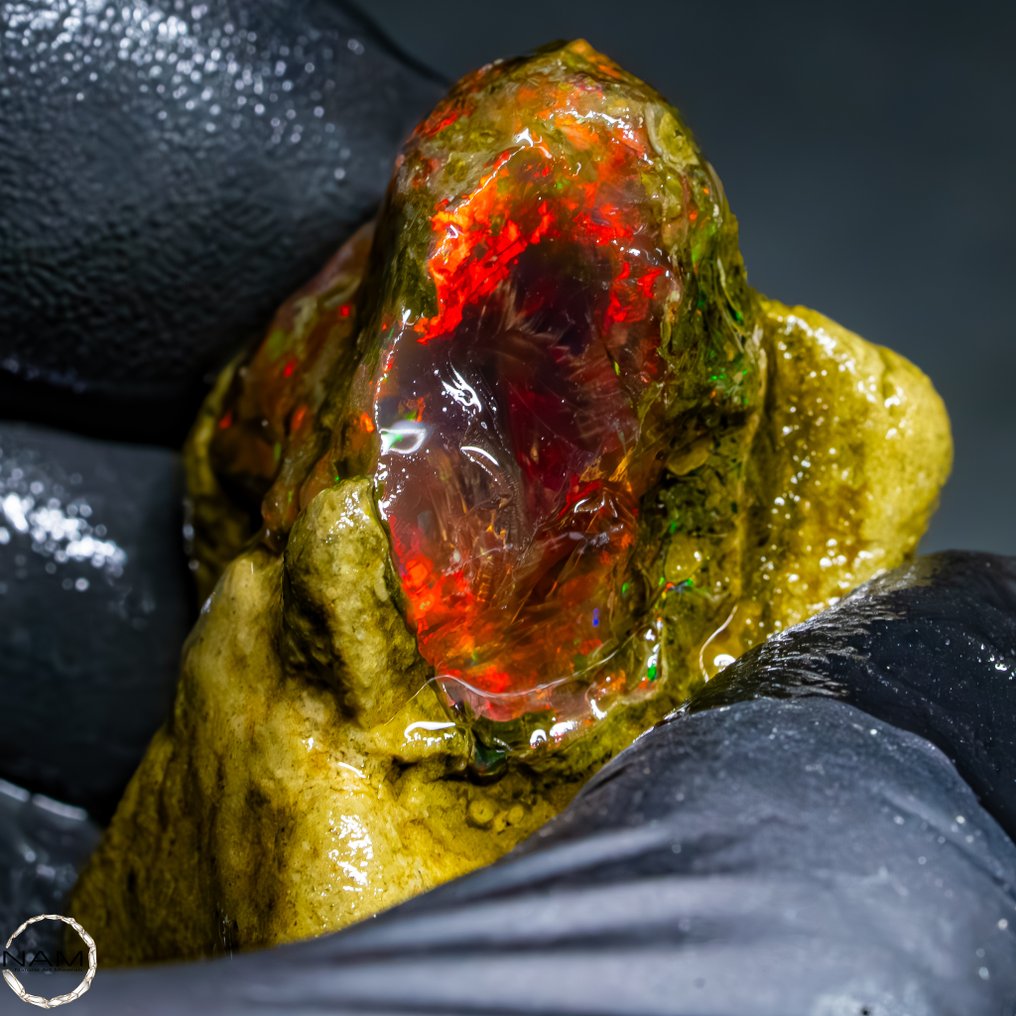 Kristallopal i Matrix fra Etiopien – Drageøje 160,5 karat- 32.1 g #4.3