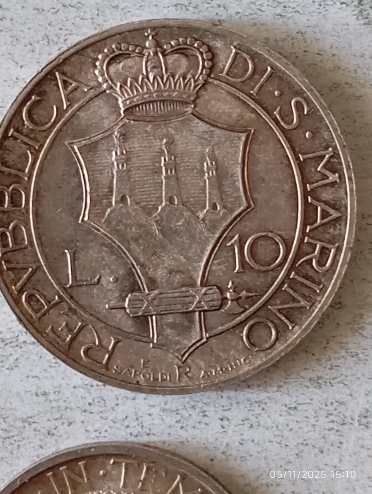 圣玛利诺. 10 Lire 1931/1932/1936/19371938 #4.3
