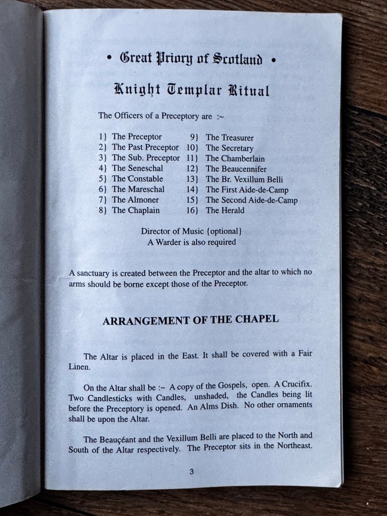 United Kingdom - Service medallion - Rare set of 9 lots( Hats, Medals and Books)/Knight Templar/ Orders of the Temple #4.3