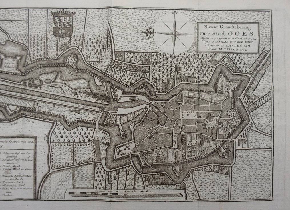 Netherlands - Goes; Isaak Tirion - Nieuwe Grondtekening Der Stad Goes - 1753 #1.0