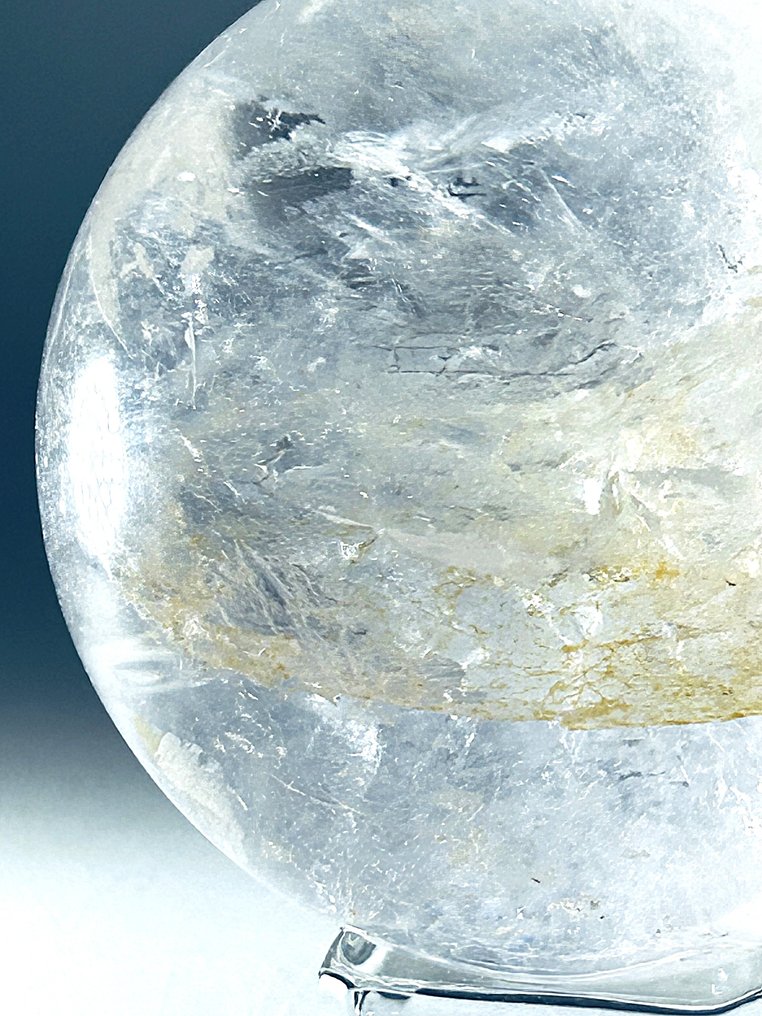 透明石英球 – 巴西岩石水晶 Ø 83mm - 透明- 780 g - (1) #3.2