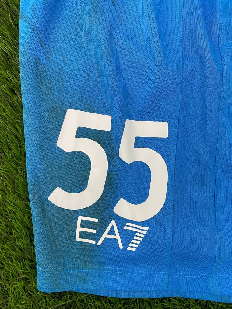 那不勒斯 - Champions Football League - Leo Ostigard short indossato Brags VS Napoli - 2023 - 足球衫 #3.2