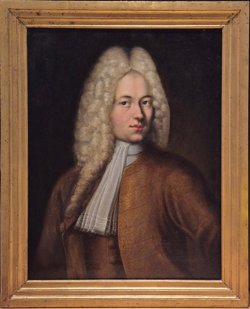 European school (XIX) - Portrait of a nobleman with allonge wig #1.0