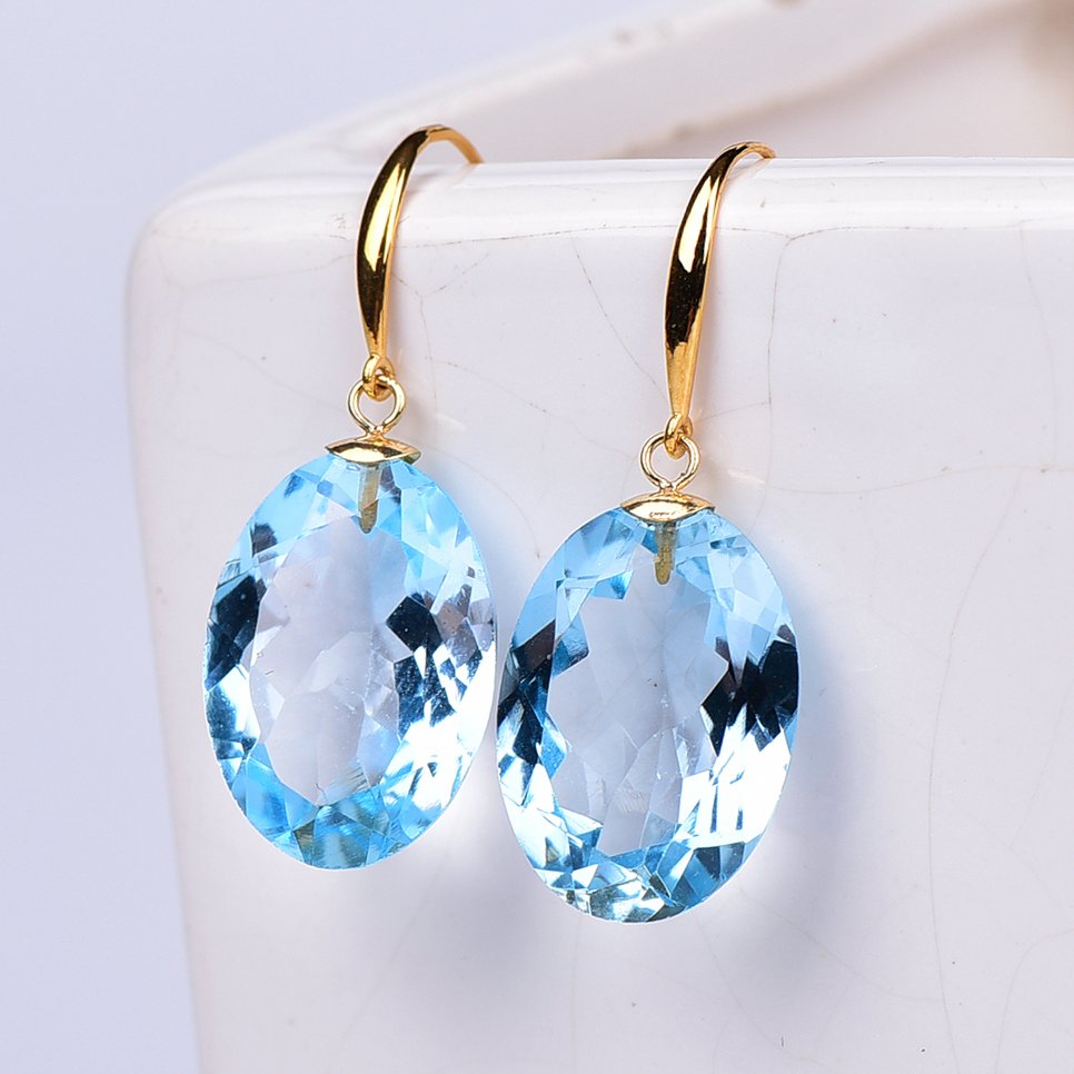 沒有保留價 - 耳環 - 18 克拉 黃金 黃玉 - ALGT 认证 #1.0