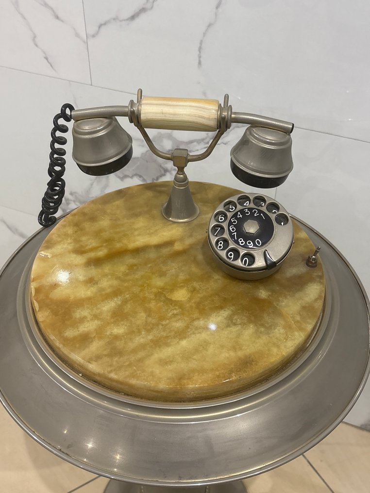 模擬電話 - 鍍銀黃銅, 鍍金黃銅 - 旋转拨盘电话 #2.1