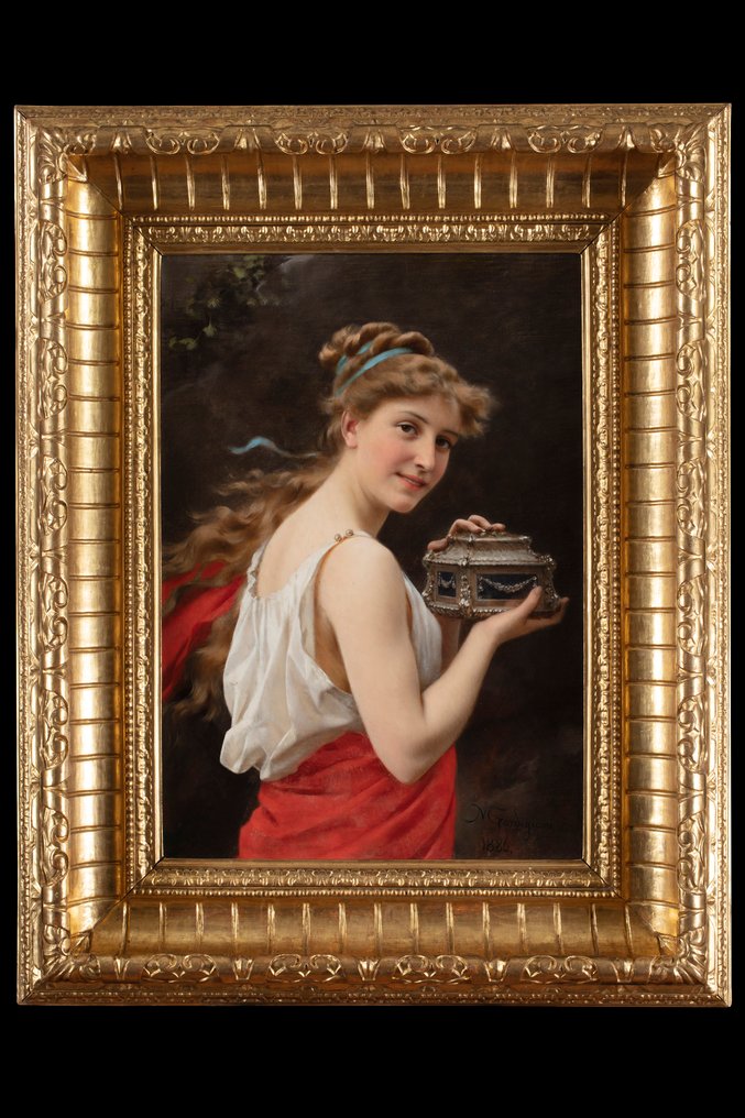 Michele Gordigiani (1835-1909) - Giovane fanciulla pompeiana #2.1