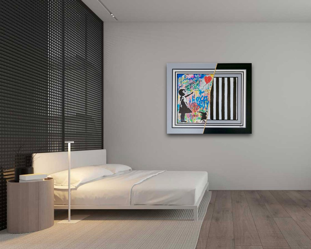 Stéphanie Godann - Banksy Light Grey Fusion #2.1