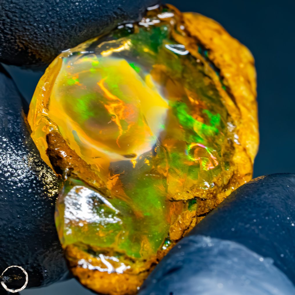 非常罕见的天然AAA+++水晶蛋白石，未处理 57.2克拉- 11.44 g #2.1