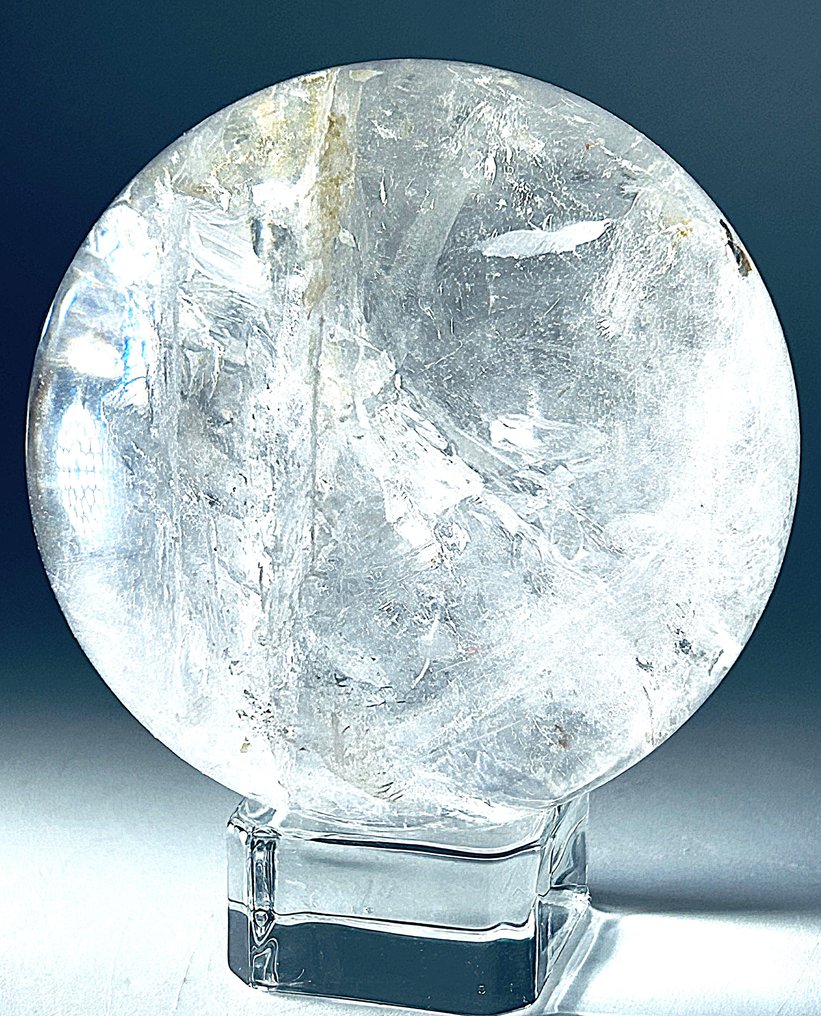 透明石英球 – 巴西岩石水晶 Ø 83mm - 透明- 780 g - (1) #1.0